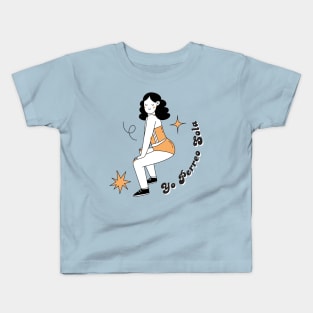 Yo Perreo Sola - vintage design Kids T-Shirt